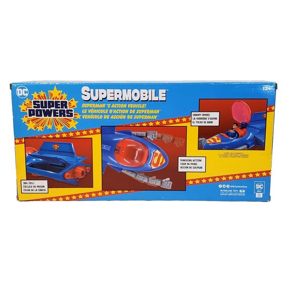 DC Super Powers Supermobile Superman's Action Vehicle McFarlane Toys 2022 New - Picture 4 of 5